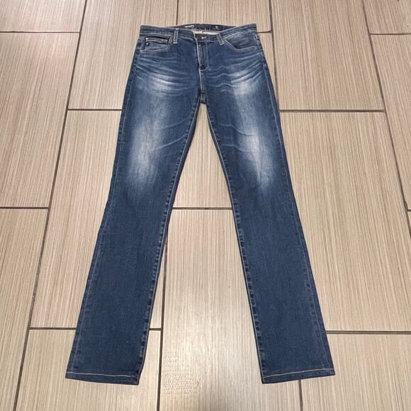 AG Adriano Goldschmied Womens The Harper Essential Straight blue Jeans sz 28R - Picture 3 of 12